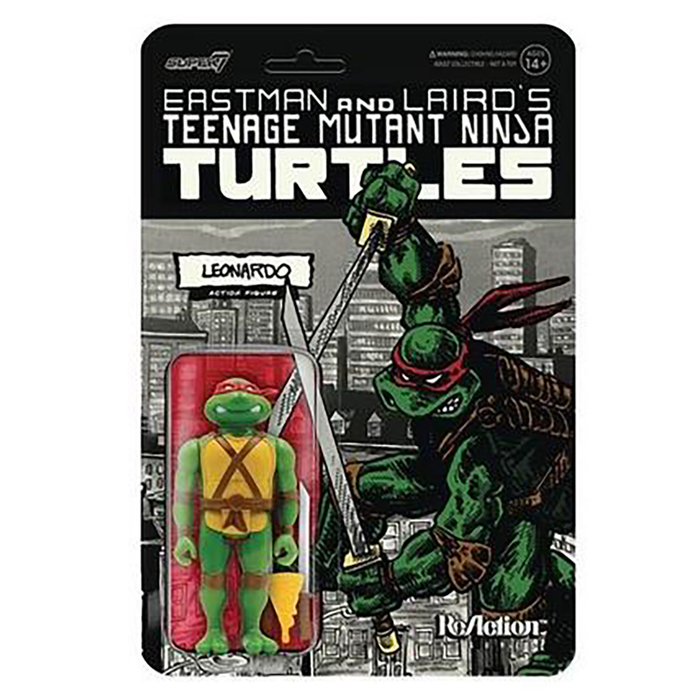 Teenage Mutant Ninja Turtles Mirage Variant Leonardo 3 3/4-Inch ReAction Figure