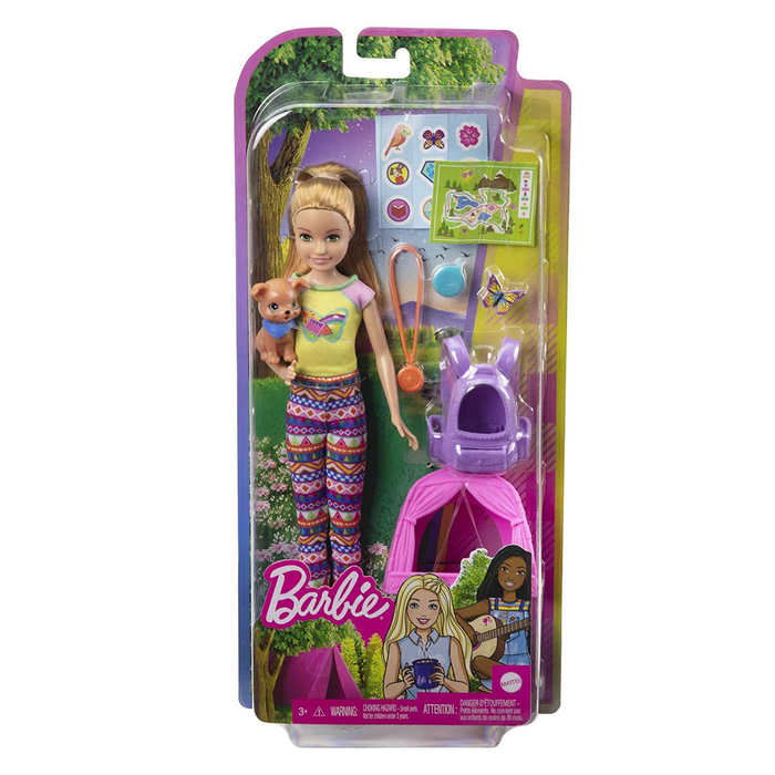 Barbie It Takes Two Camping Stacie Doll and Pet Set