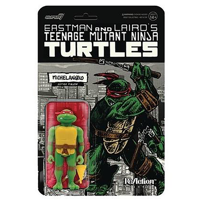 Teenage Mutant Ninja Turtles Mirage Variant Michelangelo 3 3/4-Inch ReAction Figure