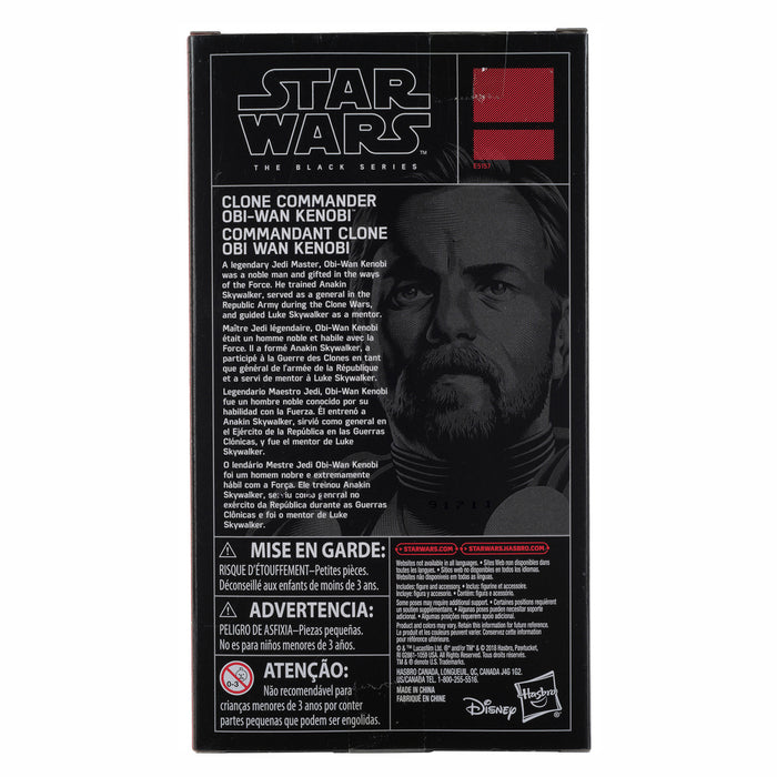 Star Wars The Black Series Clone Commander Obi-Wan Kenobi 6-Inch Action Figure Exclusive