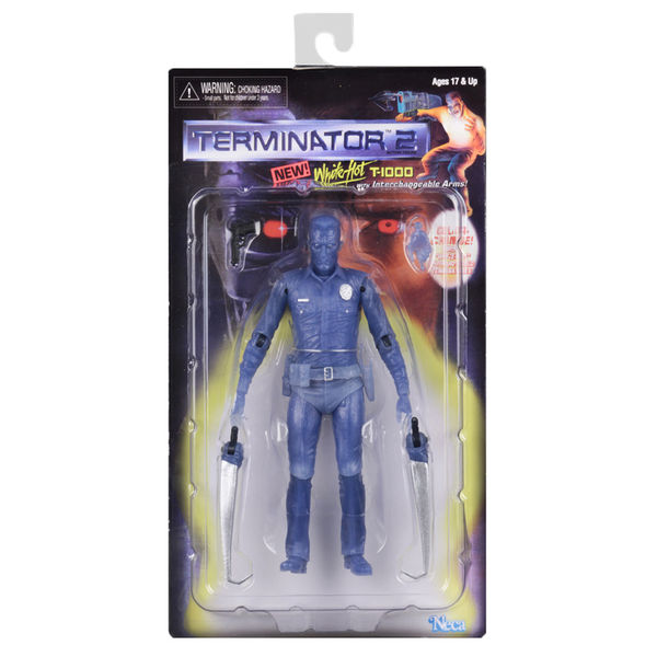 FIGURA DE ACCIÓN Kenner 1992 Terminator 2 White Hot con Arrow Blaster FIGURA DE ACCIÓN Kenner 1992 Terminator 2 White Hot con Arrow Blaster
