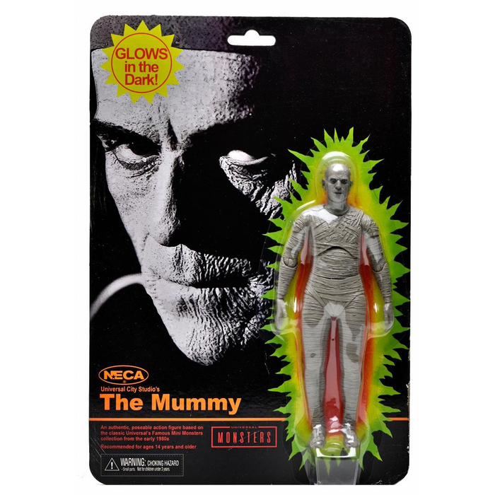 Universal Monsters 7-Inch Scale Retro The Mummy (GITD) Action Figure