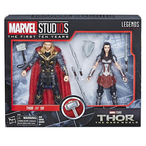 Marvel Studios: The First Ten Years Marvel Legends Thor & Sif 2-Pack Action Figure Set