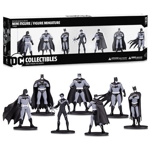 Batman Black and White Mini-Figure 7-Pack Box Set One