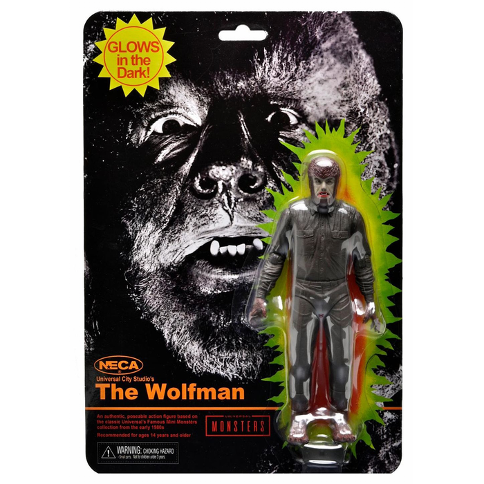 Universal Monsters 7-Inch Scale Retro The Wolfman (GITD) Action Figure