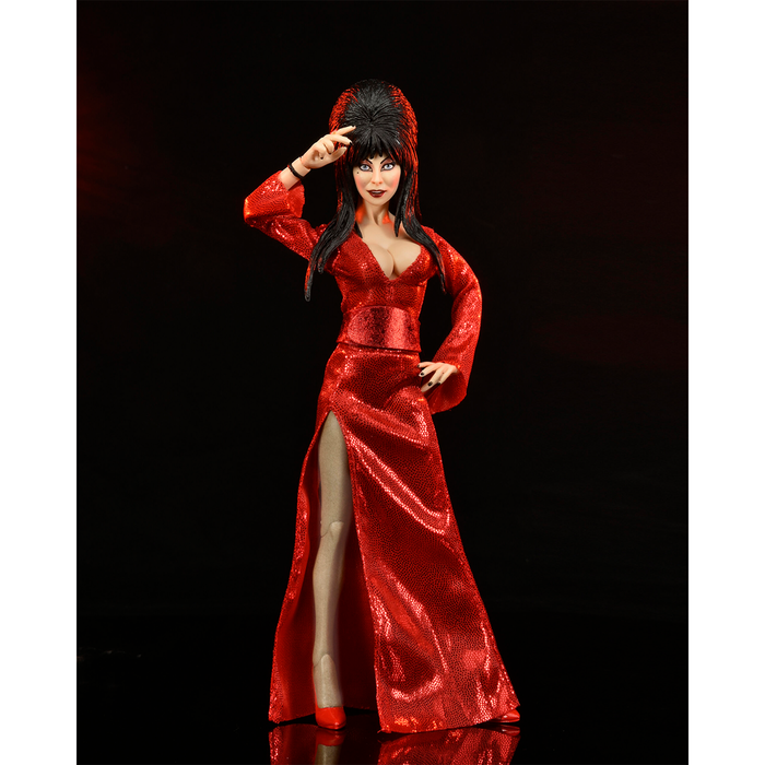 Elvira Mistress of the Dark 8-Inch Clothed Elvira "Red, Fright and Boo" Action Figure