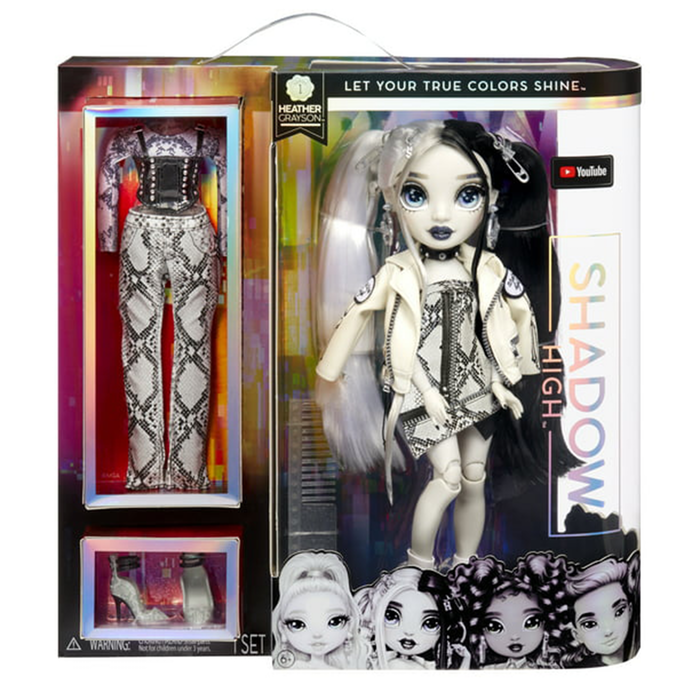 Shadow High Series 1 Heather Grayson- Grayscale Fashion Doll