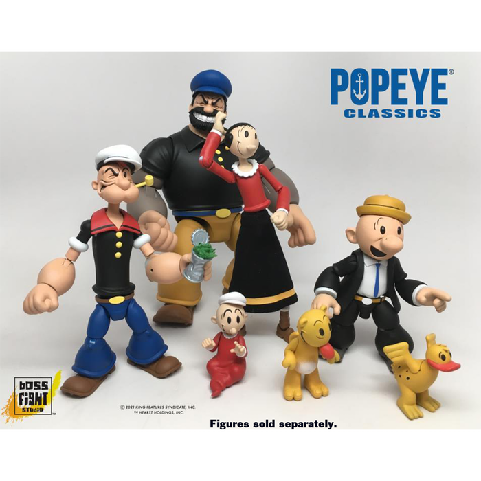 Popeye Classics Olive Oyl 1:12 Scale Wave 1 Action Figure