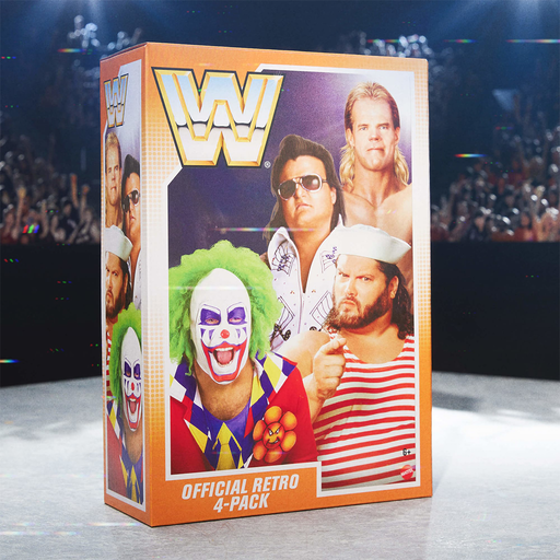 WWE Official Retro Figures 4-Pack Bundle